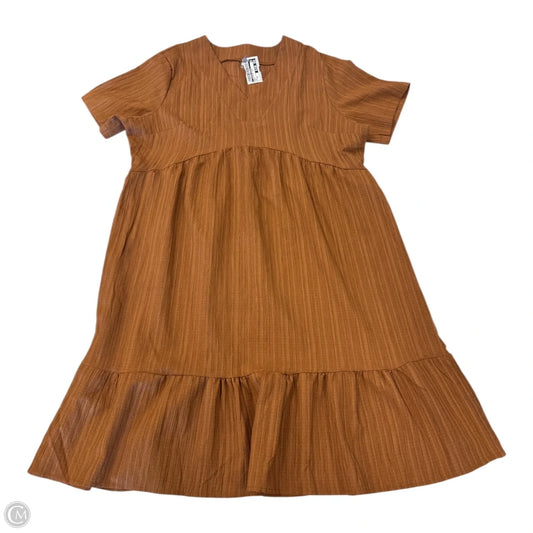 Dress Casual Short By Clothes Mentor In Bronze, Size: Xxl