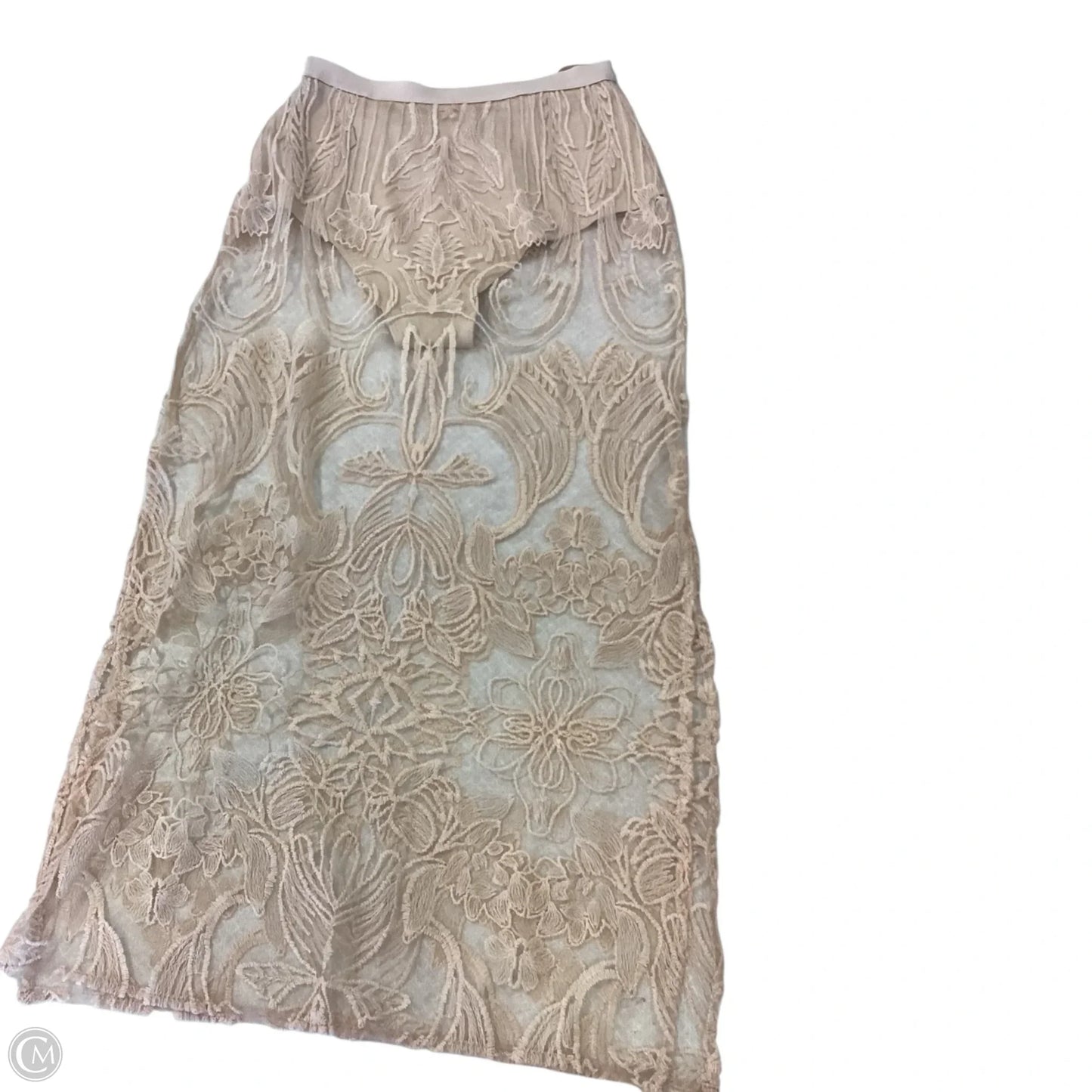 Skirt Maxi By Anthropologie In Tan, Size: Xs
