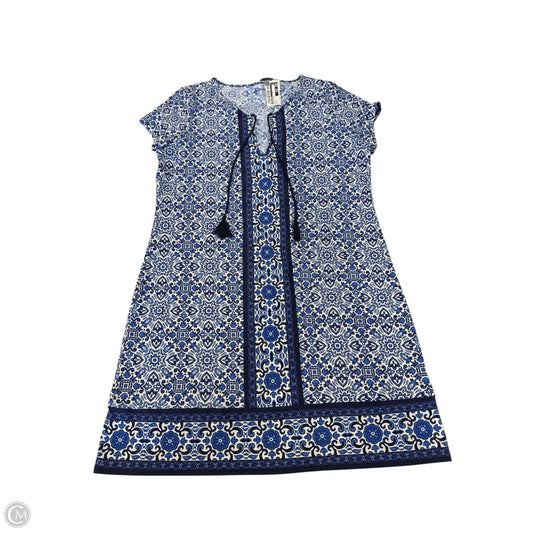 Dress Casual Short By Lands End In Blue & White, Size: S