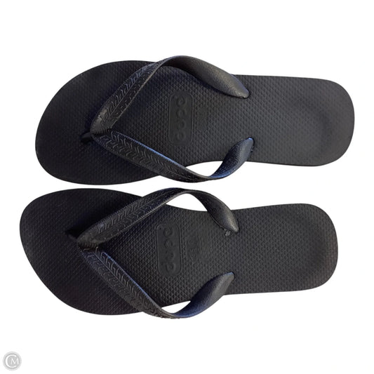 Sandals Flip Flops By Clothes Mentor In Black, Size: 4/5