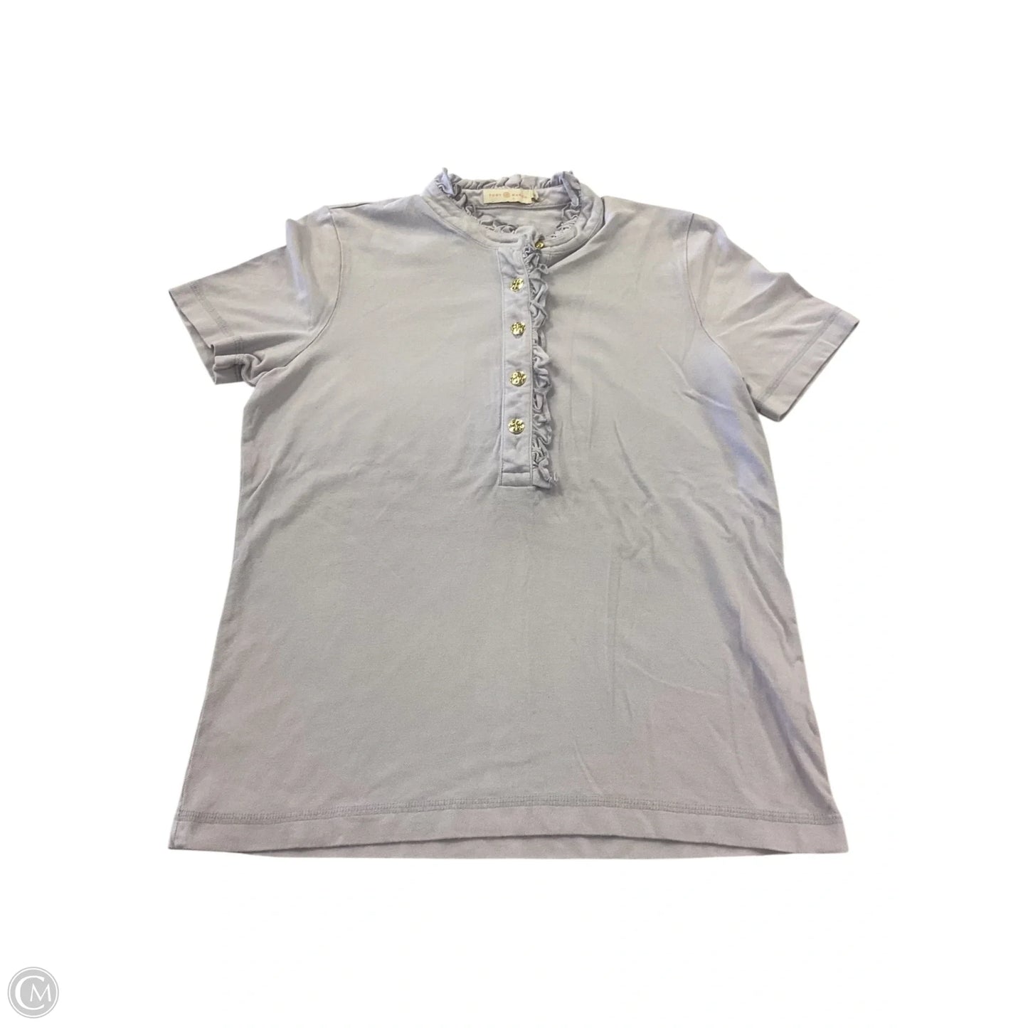 Top Short Sleeve Designer By Tory Burch In Purple, Size: L