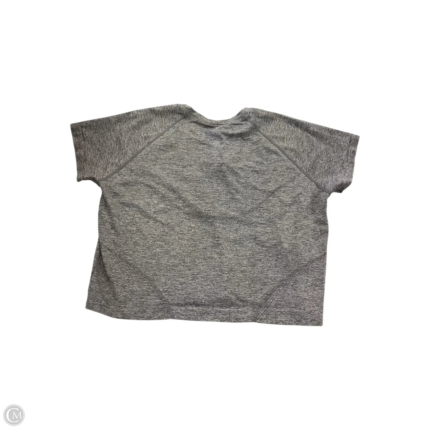 Top Short Sleeve By Lululemon In Grey, Size: 14