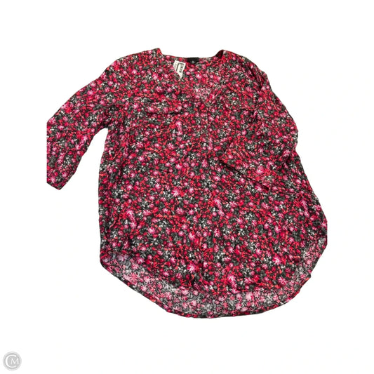 Blouse 3/4 Sleeve By Torrid In Floral Print, Size: L