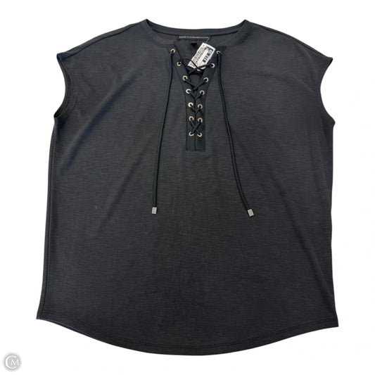 Top Short Sleeve By White House Black Market In Black, Size: S