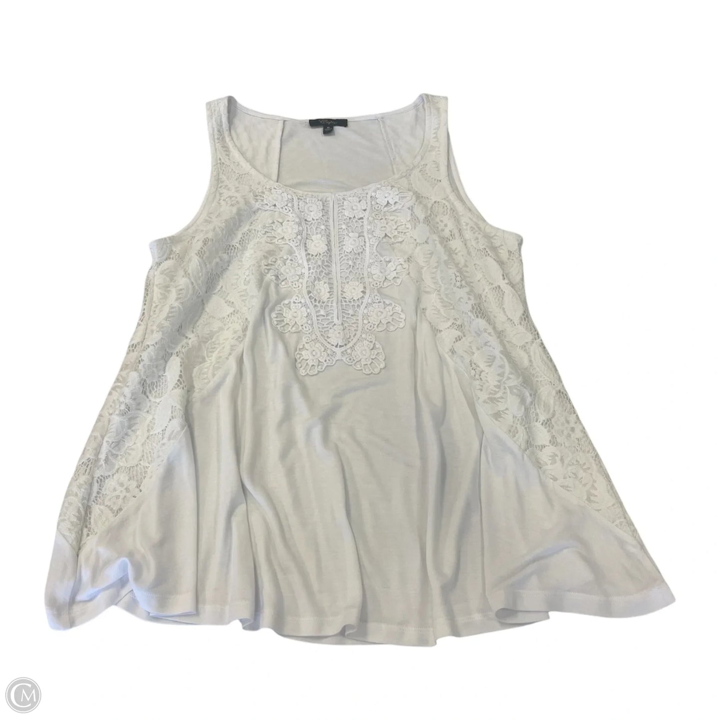Top Sleeveless By Cupio In White, Size: M