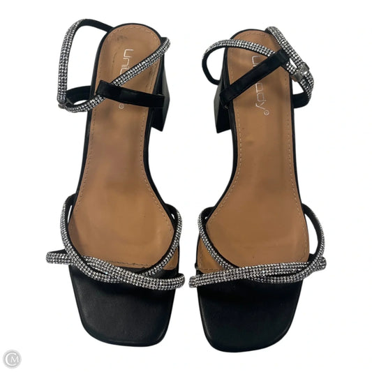 Sandals Heels Block By Union Bay In Black, Size: 7