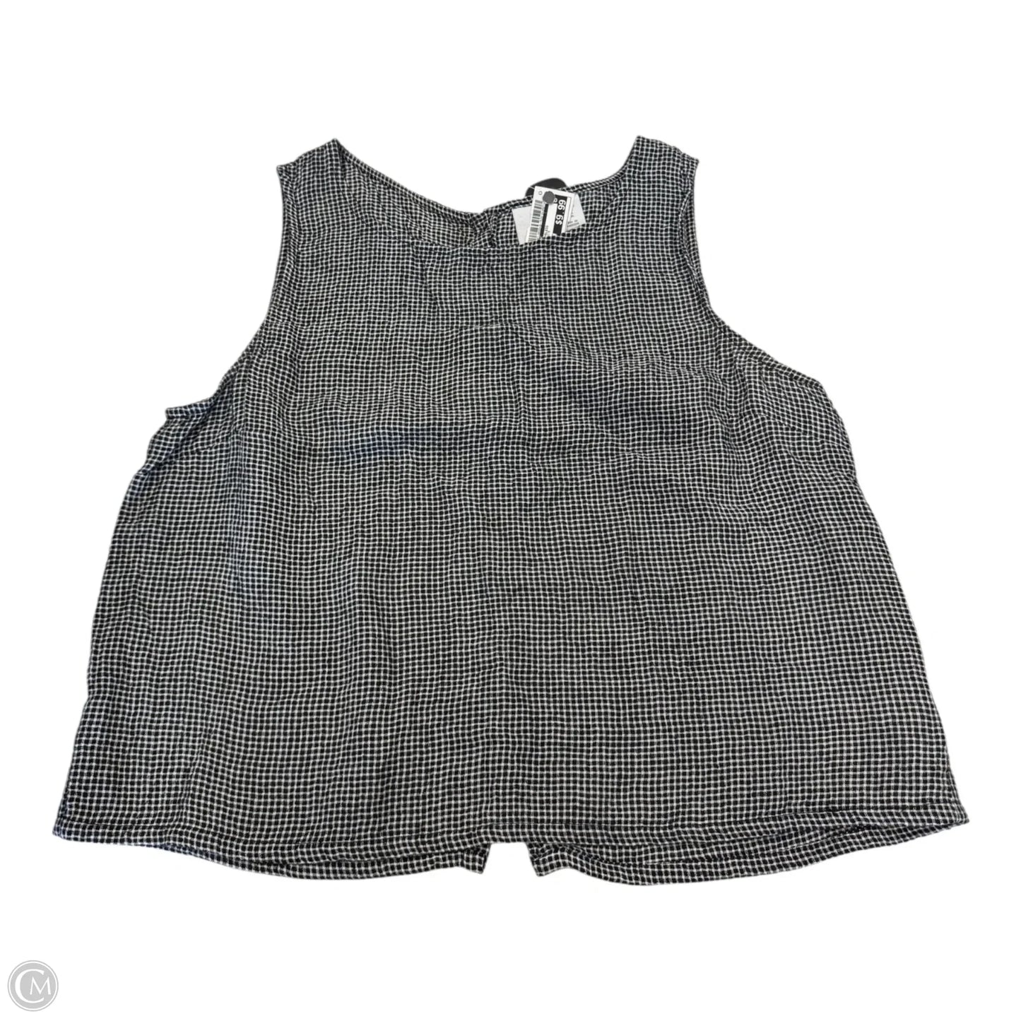 Top Sleeveless By C And C In Black & White, Size: Xl