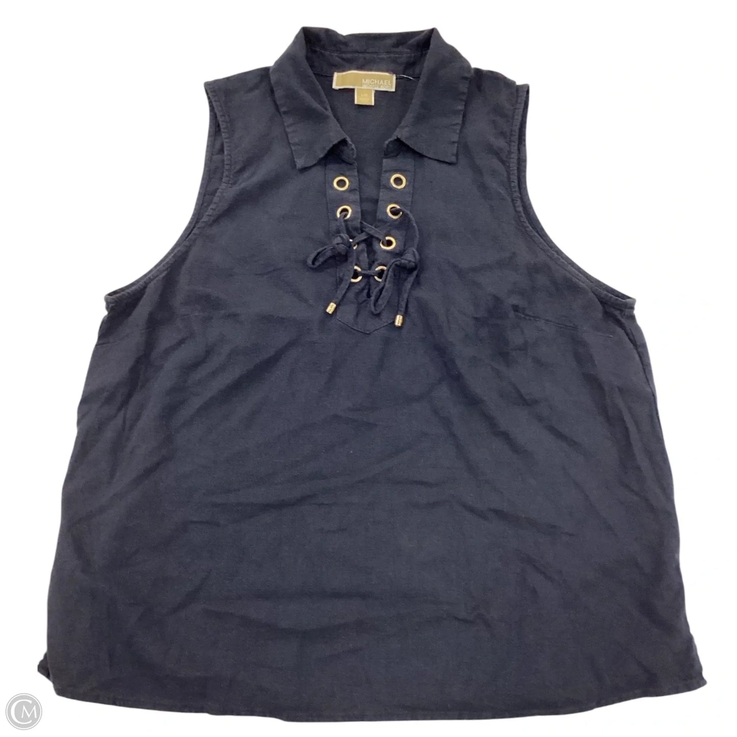 Top Sleeveless By Michael By Michael Kors In Navy, Size: L