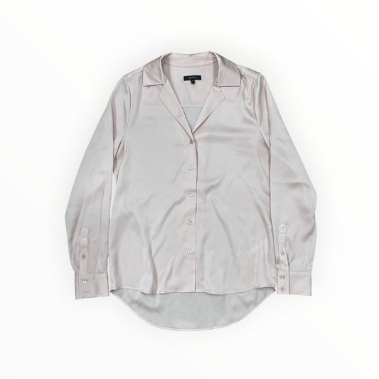 Blouse Ls By Quince In Pink, Size:S