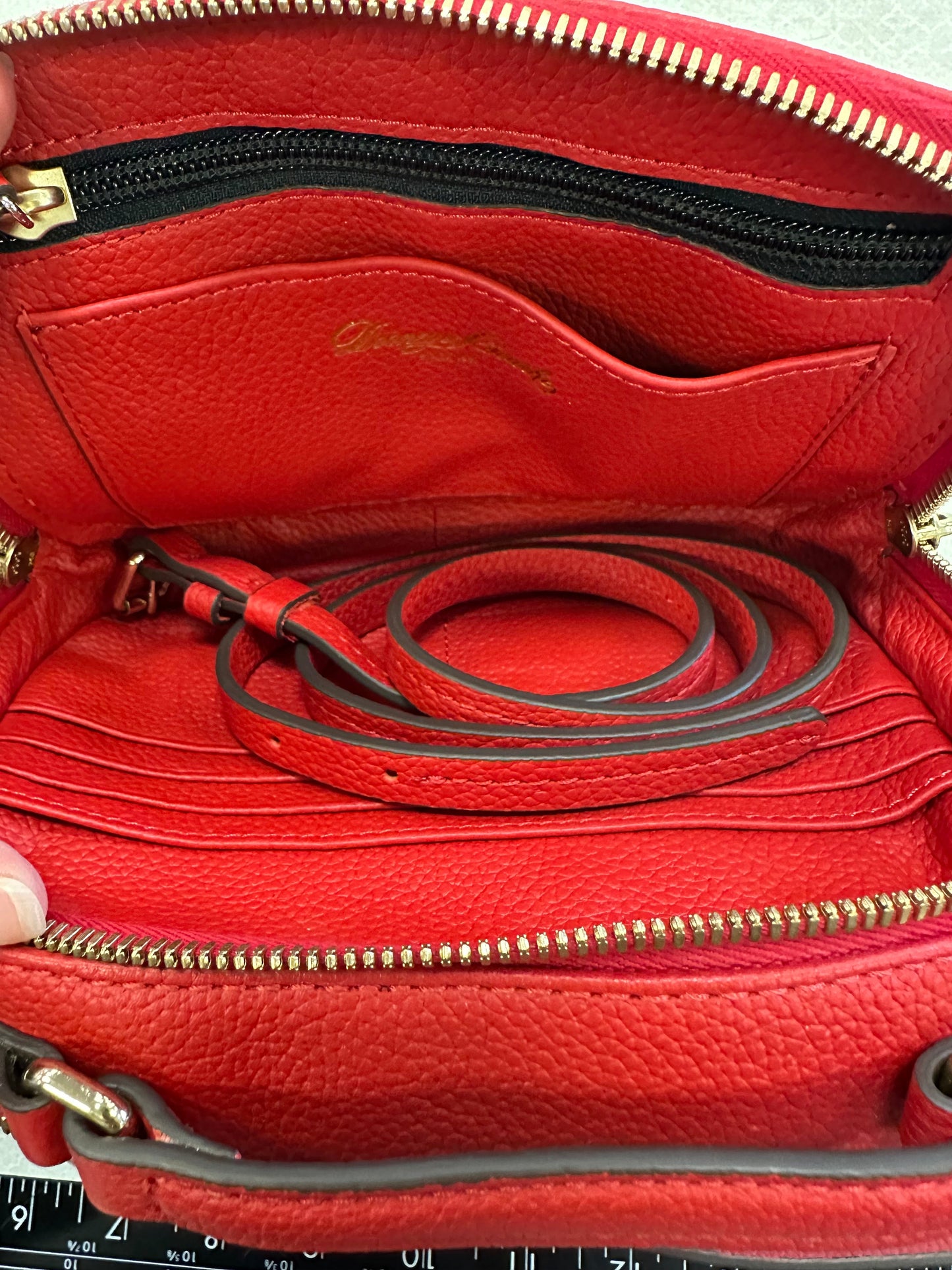 Crossbody Designer By Dooney And Bourke In Red, Size:Small