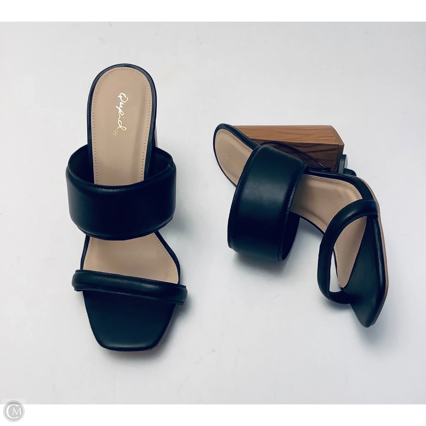 Shoes Heels Block By Qupid In Black, Size: 10