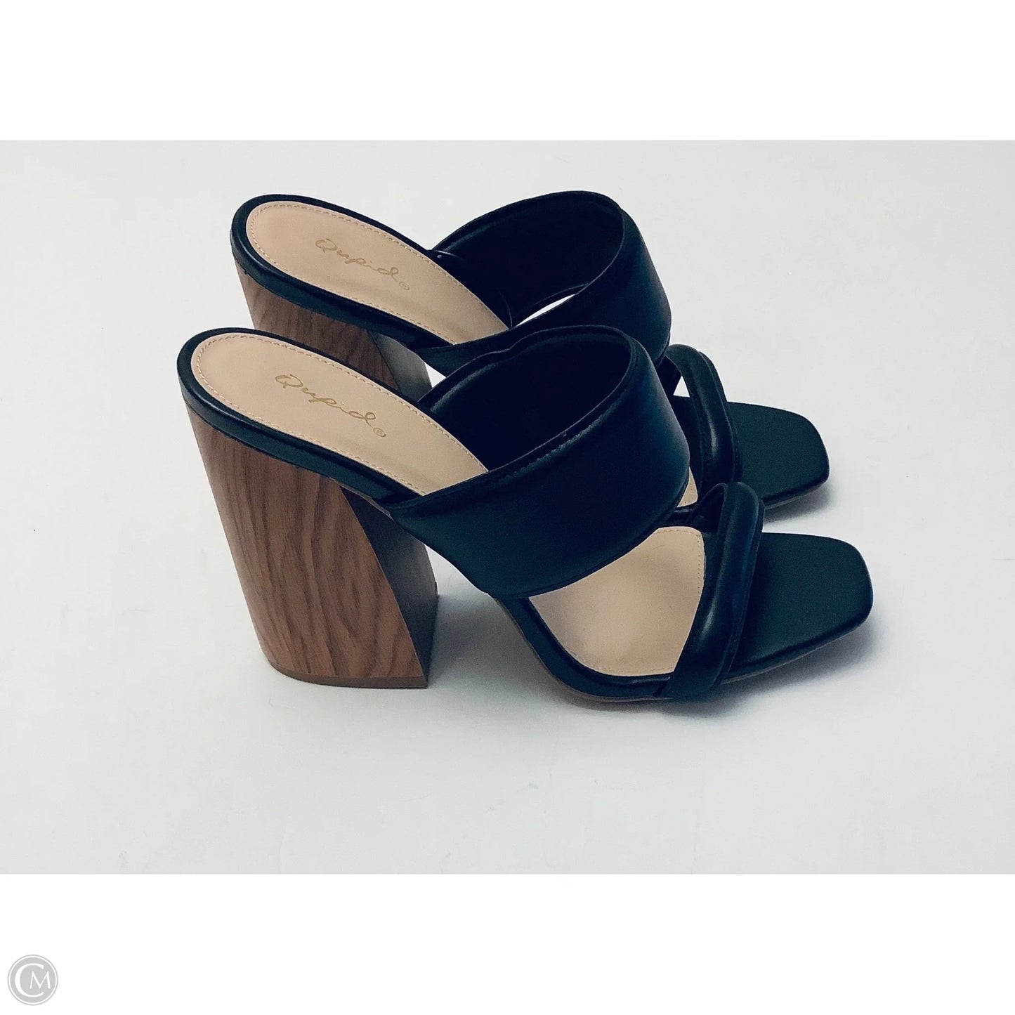 Shoes Heels Block By Qupid In Black, Size: 10