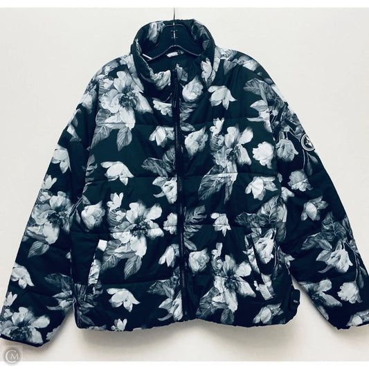 Jacket Puffer & Quilted By Skechers In Floral Print, Size: 2x