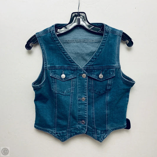 Vest Other By Clothes Mentor In Blue Denim, Size: M