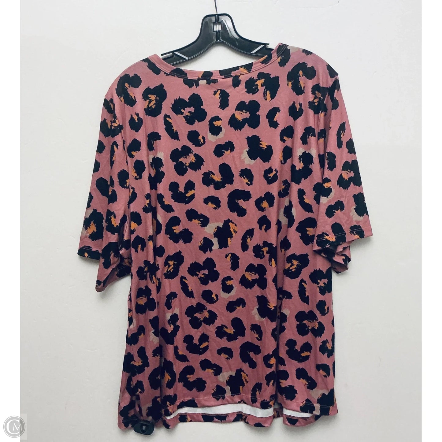 Top Short Sleeve Basic By Lularoe In Pink, Size: 3x