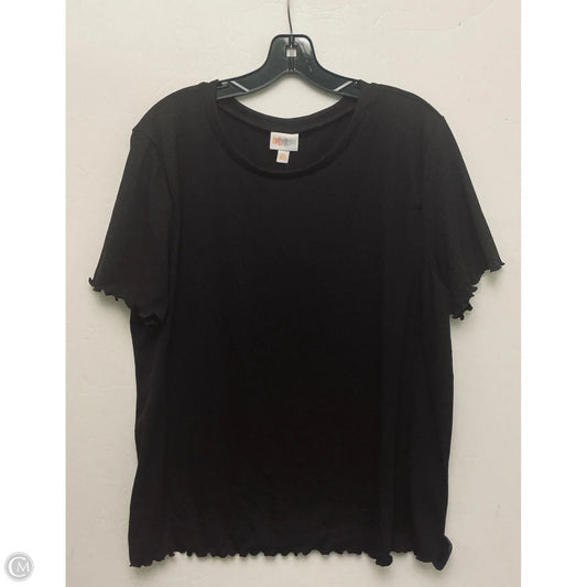 Top Short Sleeve Basic By Lularoe In Brown, Size: 3x
