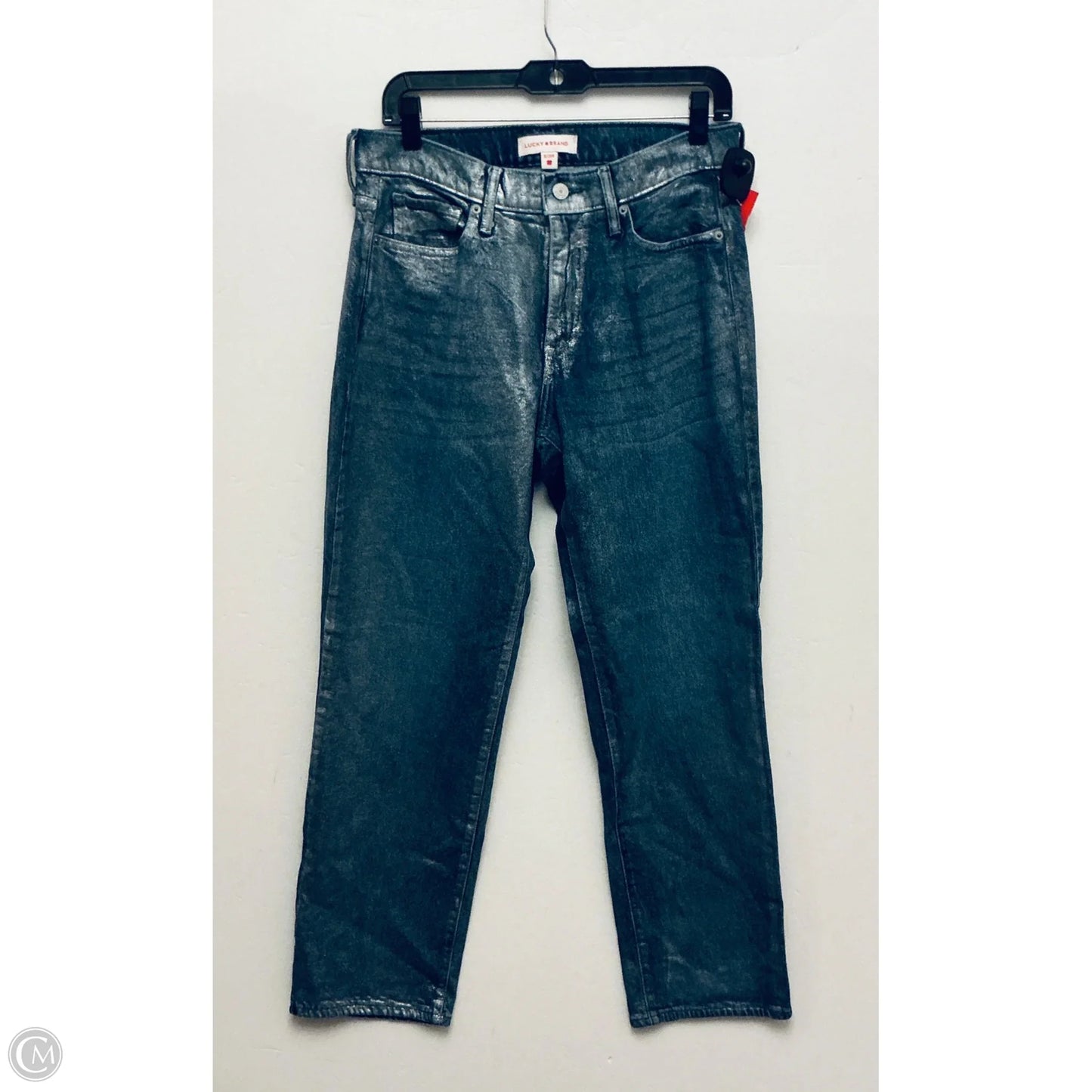 Jeans Straight By Lucky Brand In Blue Denim, Size: 8