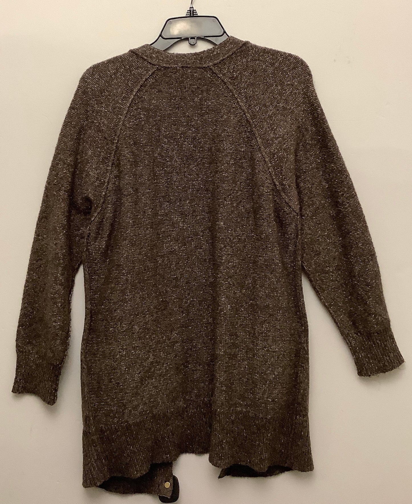 Sweater Cardigan By Lucky Brand In Brown, Size: S