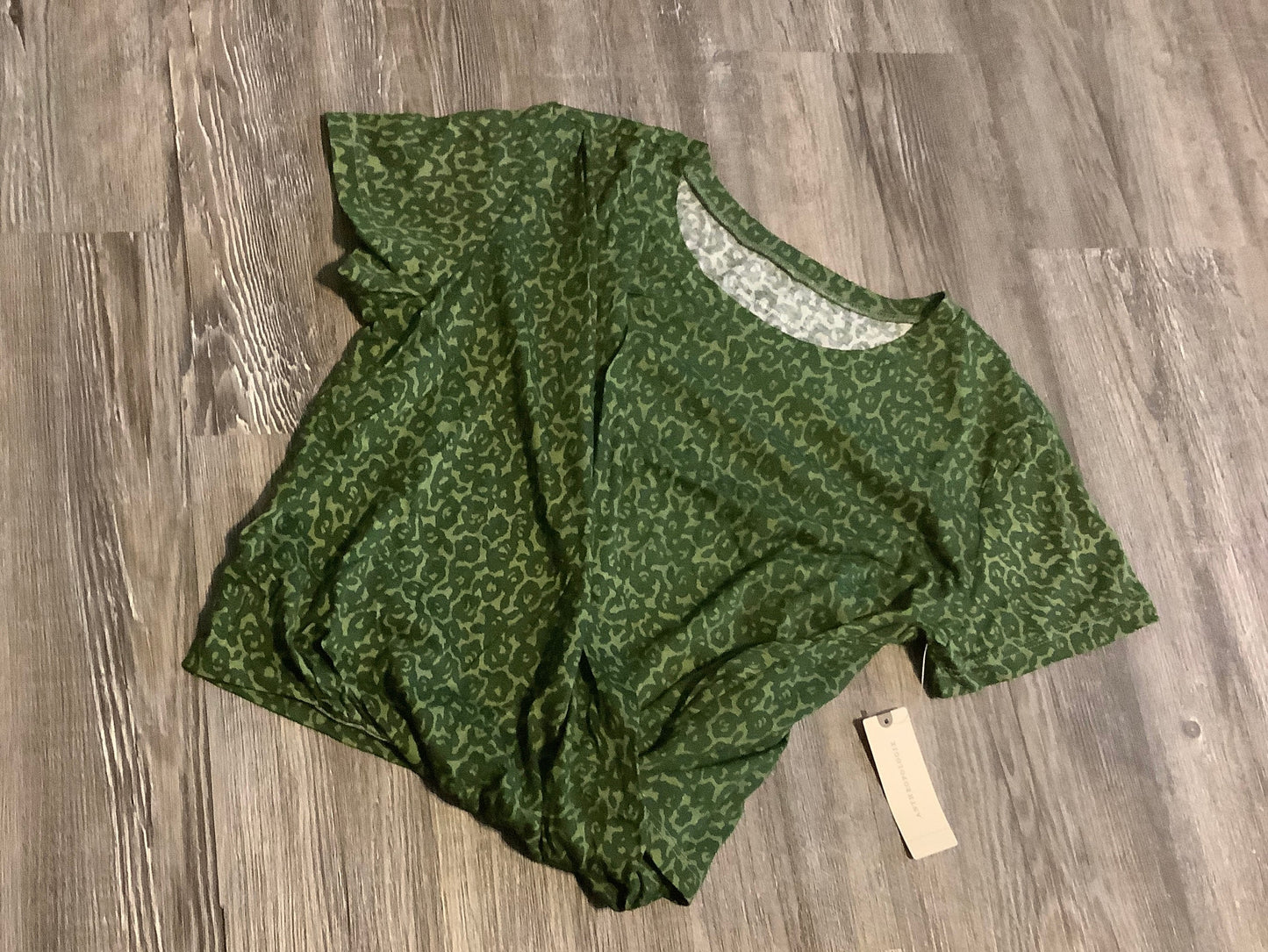 Green Top Short Sleeve Anthropologie, Size S