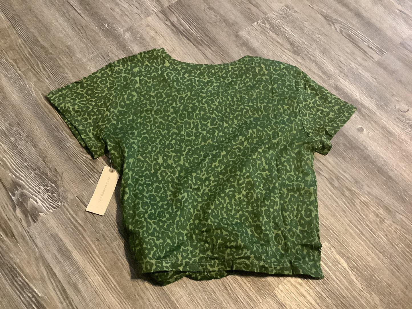 Green Top Short Sleeve Anthropologie, Size S