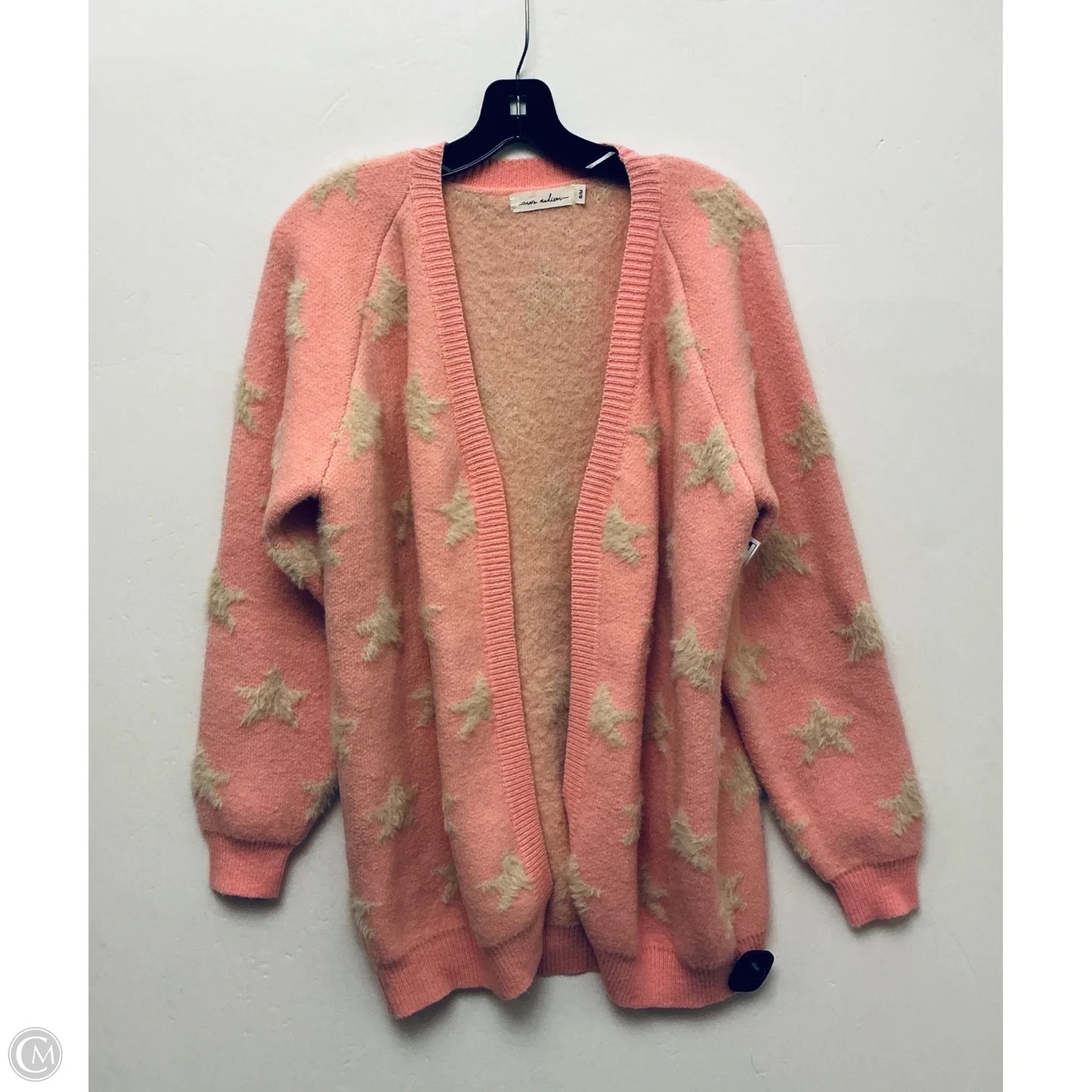 Sweater Cardigan By Clothes Mentor In Pink, Size: S