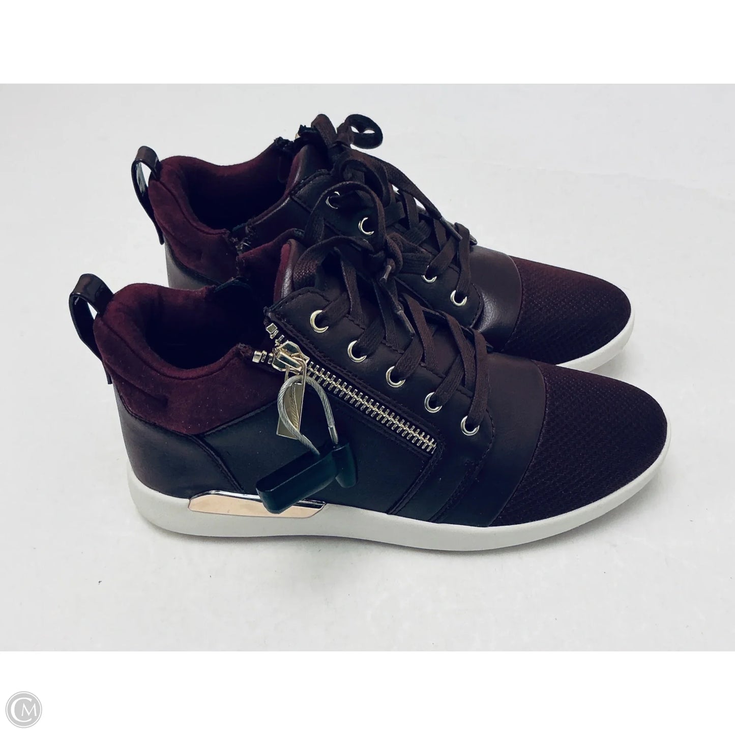 Shoes Sneakers By Aldo In Maroon, Size: 8