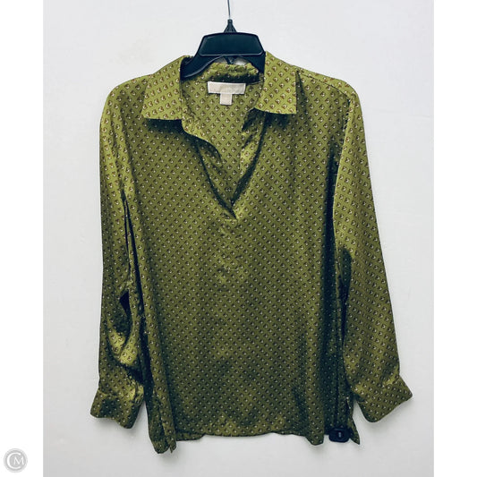 Top Long Sleeve Designer By Michael Kors In Green, Size: S