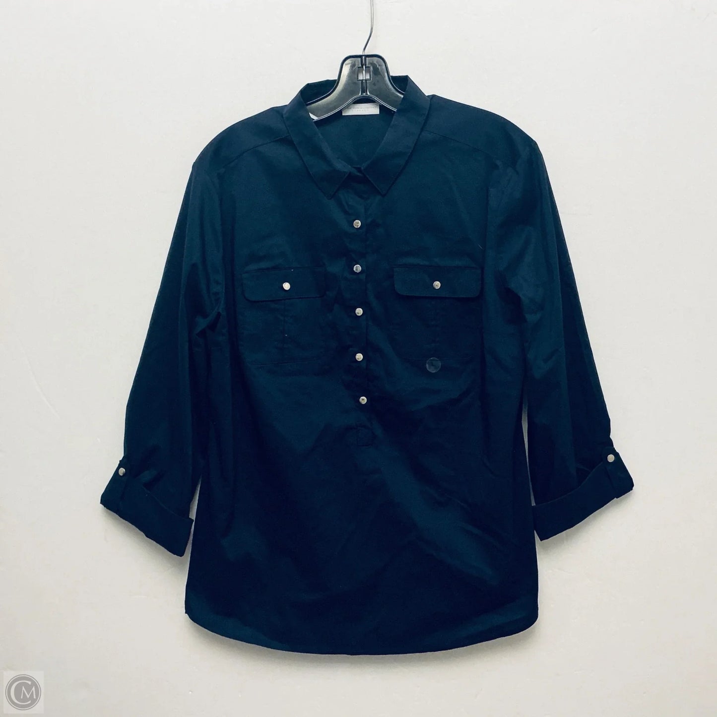Top Long Sleeve By New York And Co In Navy, Size: L
