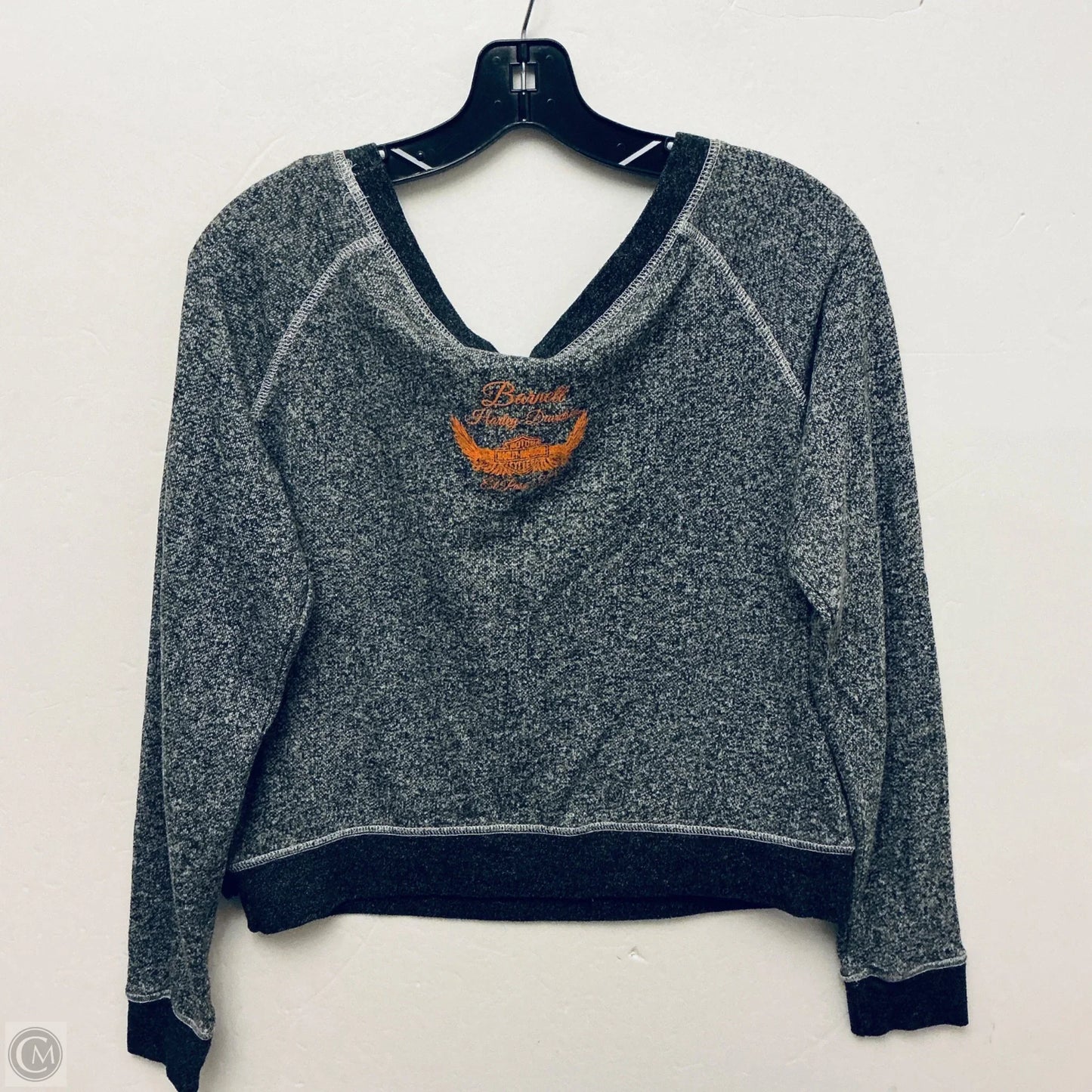 Top Long Sleeve Basic By Harley Davidson In Grey, Size: S