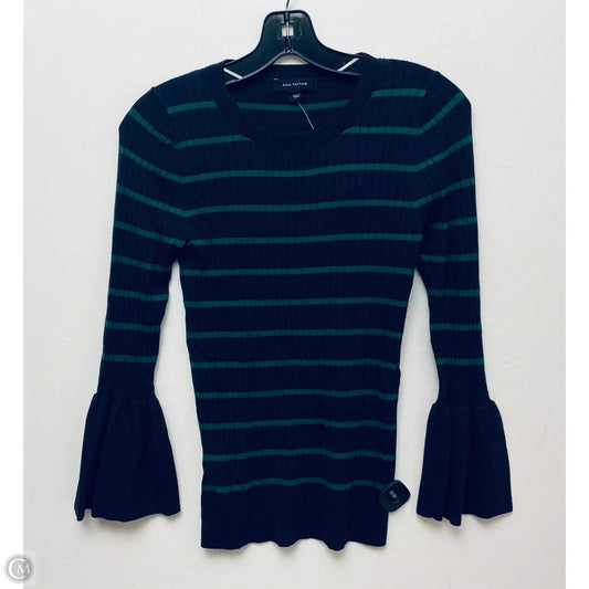 Top Long Sleeve By Ann Taylor In Navy, Size: S