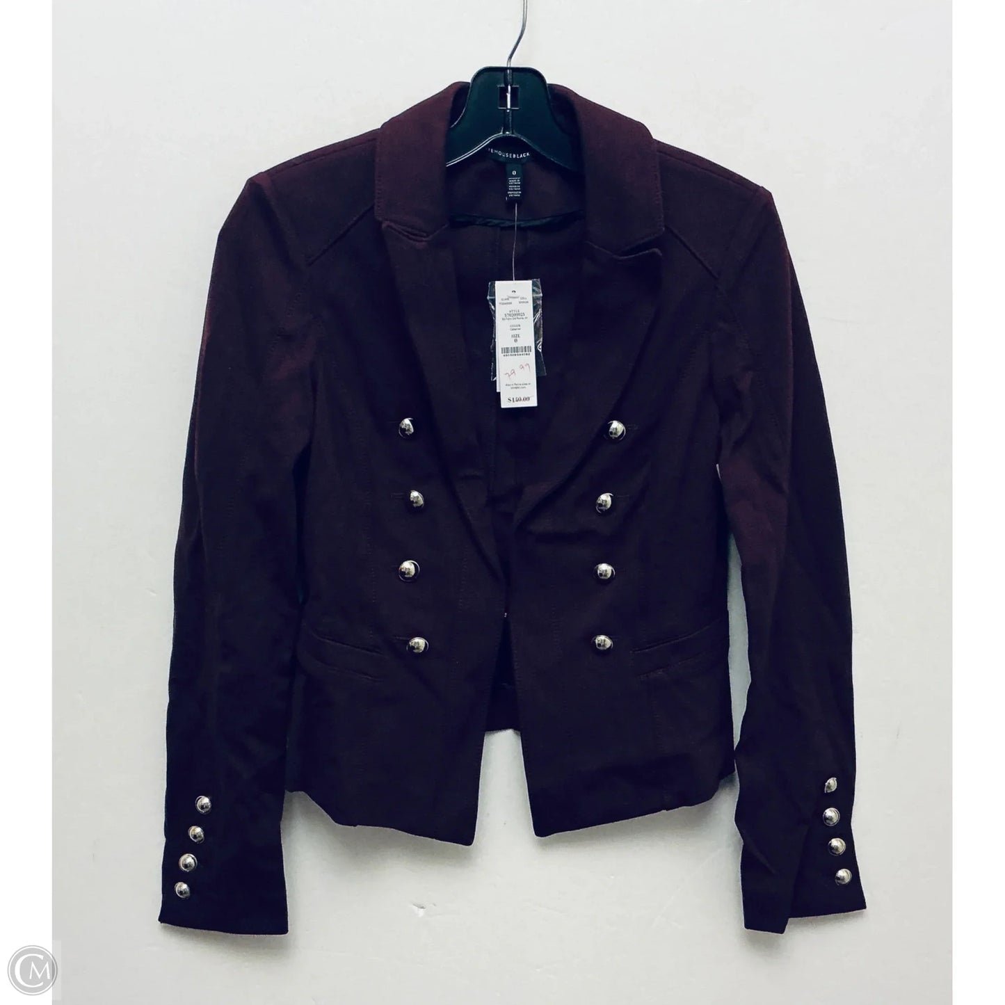 Blazer By White House Black Market In Maroon, Size: 0