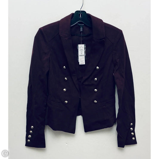 Blazer By White House Black Market In Maroon, Size: 0