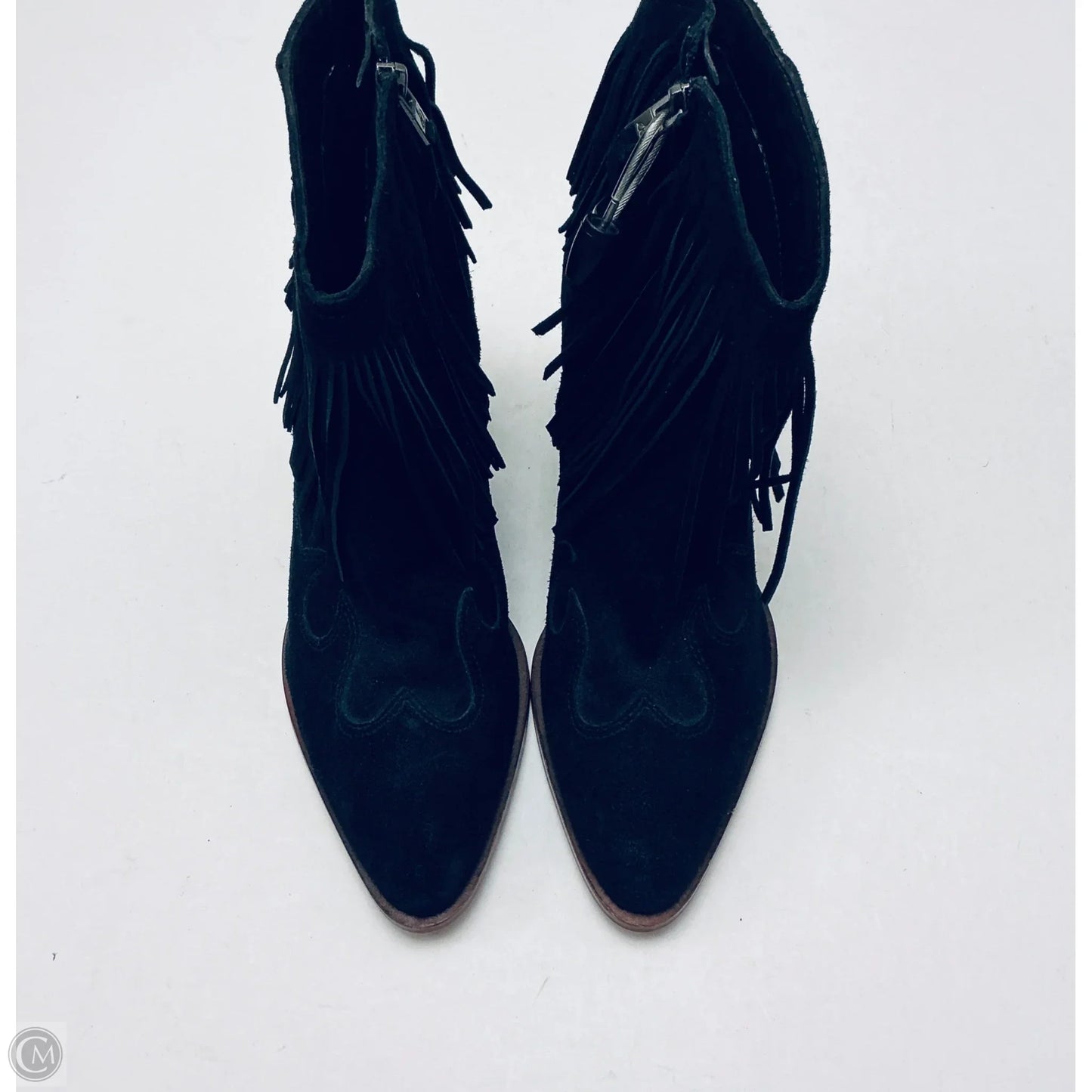 Boots Ankle Heels By Sam Edelman In Black, Size: 10.5