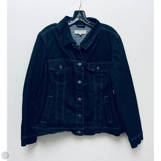 Jacket Denim By Jones New York In Blue Denim, Size: 1x