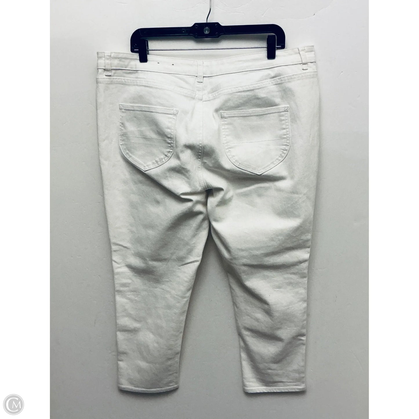 Jeans Straight By Coldwater Creek In White Denim, Size: 18