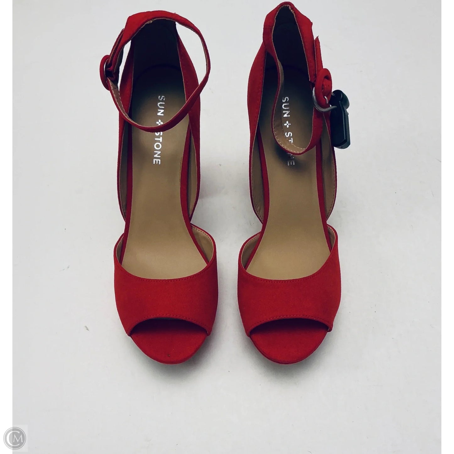Sandals Heels Platform By Cmc In Red, Size: 10