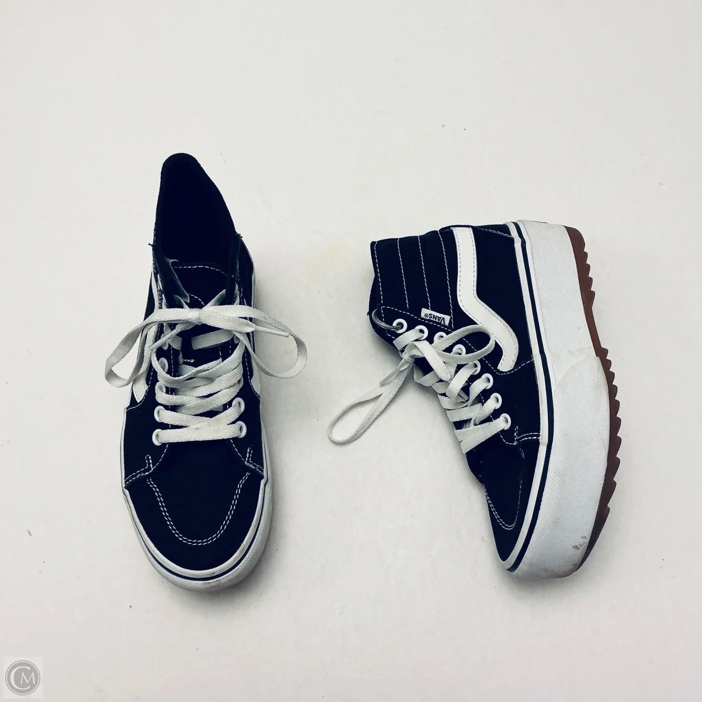 Shoes Sneakers Platform By Vans In Black, Size: 6.5