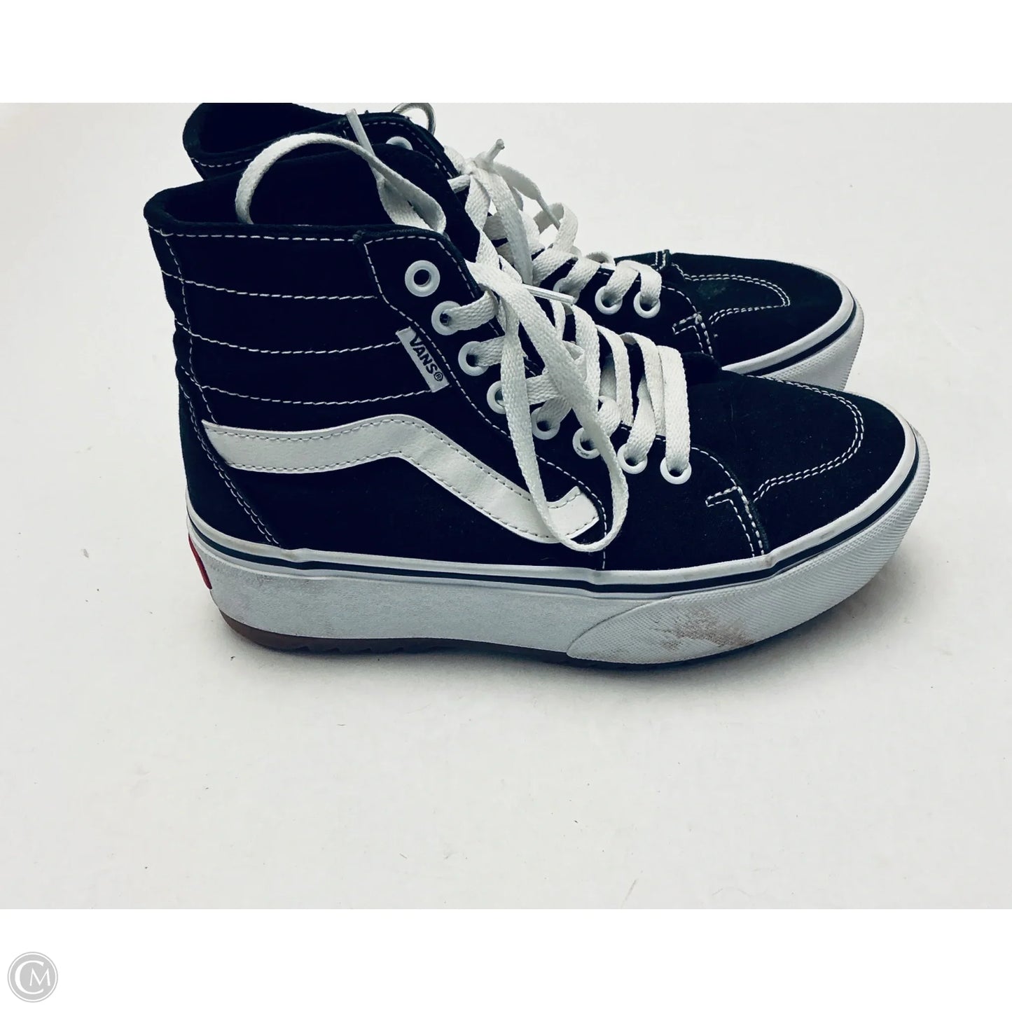 Shoes Sneakers Platform By Vans In Black, Size: 6.5