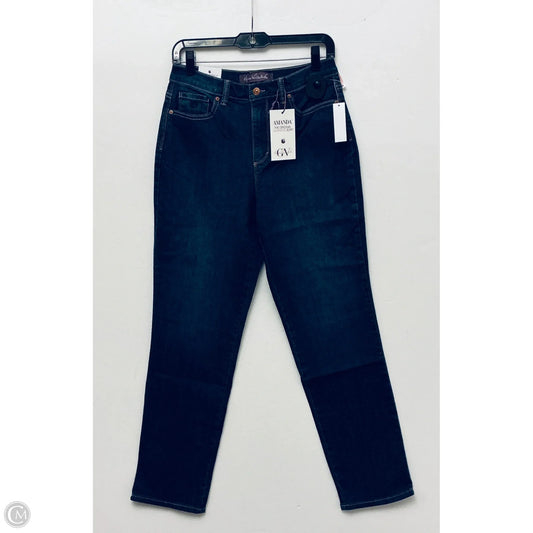 Jeans Straight By Gloria Vanderbilt In Blue Denim, Size: 8