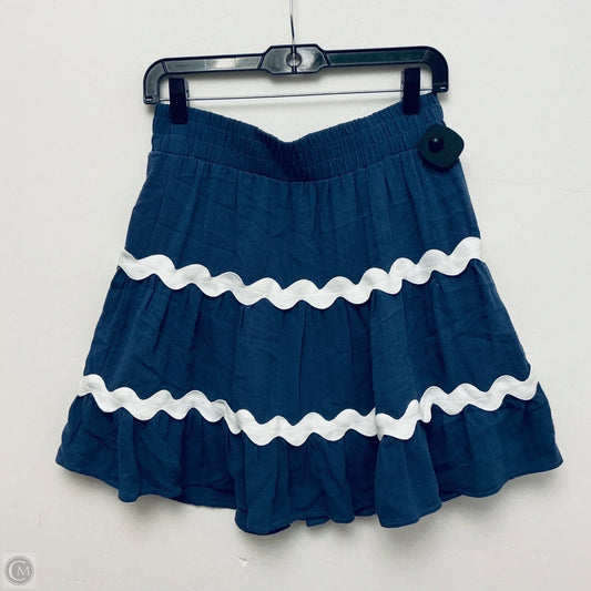 Skirt Mini & Short By She + Sky In Blue, Size: M