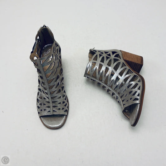 Sandals Heels Wedge By Vince Camuto In Gold, Size: 6
