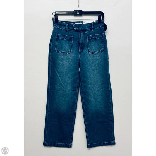 Jeans Straight By Loft In Blue Denim, Size: 0