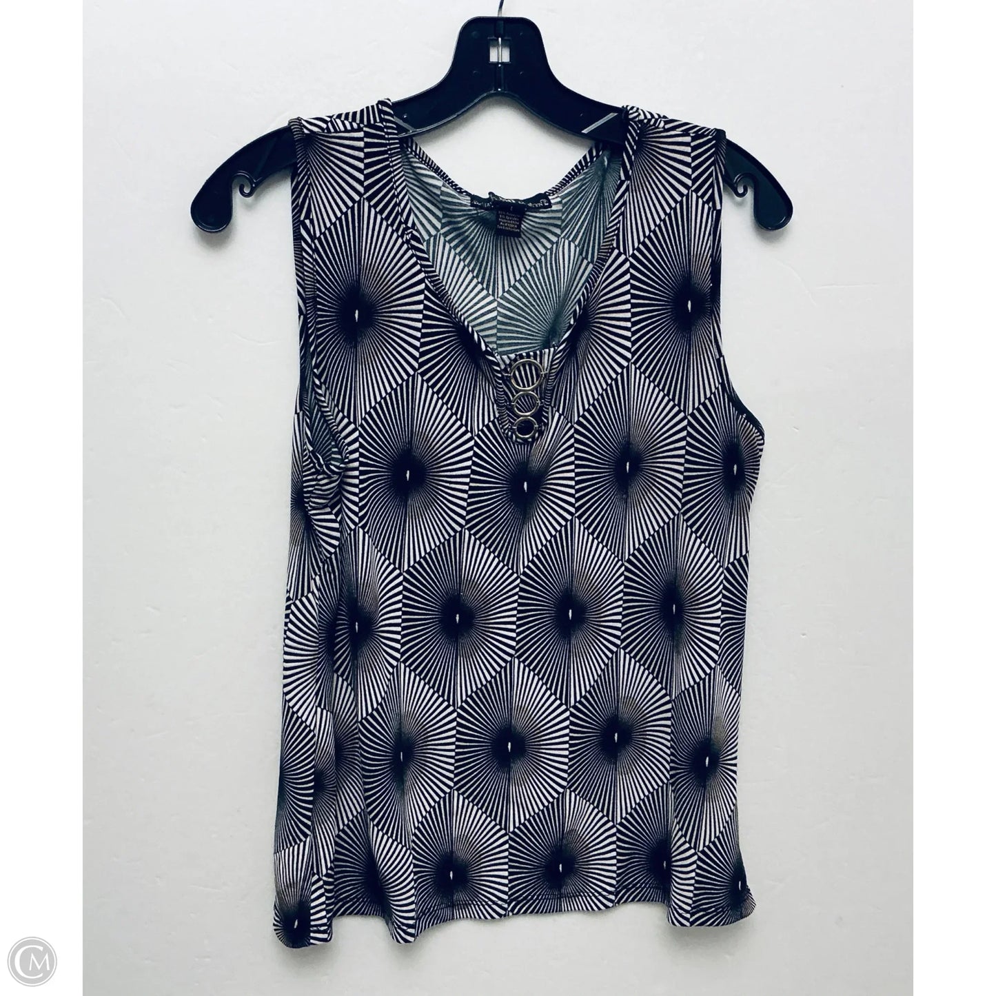 Top Sleeveless Basic By Cme In Black, Size: L