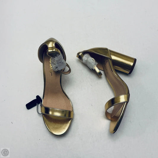 Shoes Heels Platform By Lulus In Gold, Size: 8