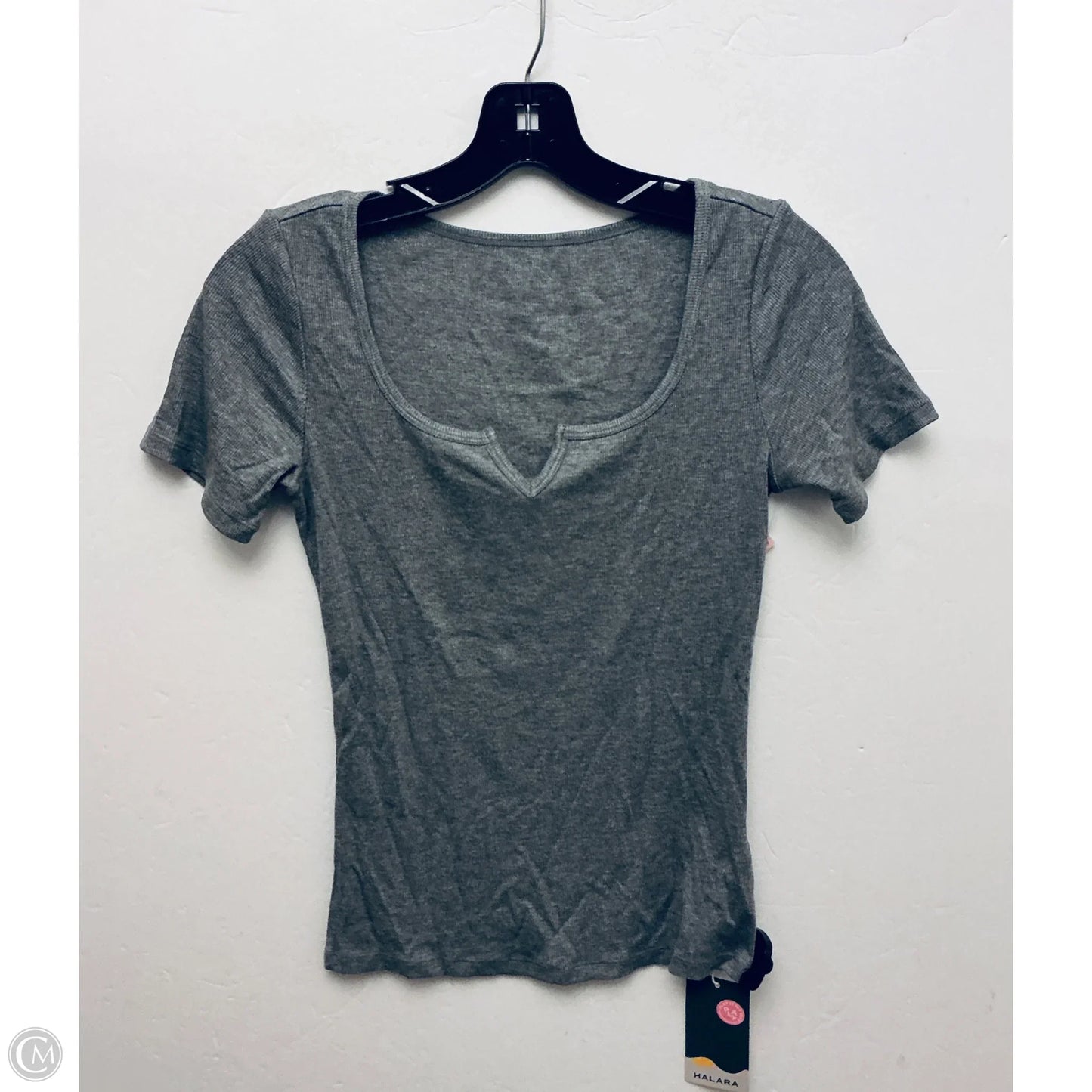 Athletic Top Short Sleeve By Halara In Grey, Size: Xs