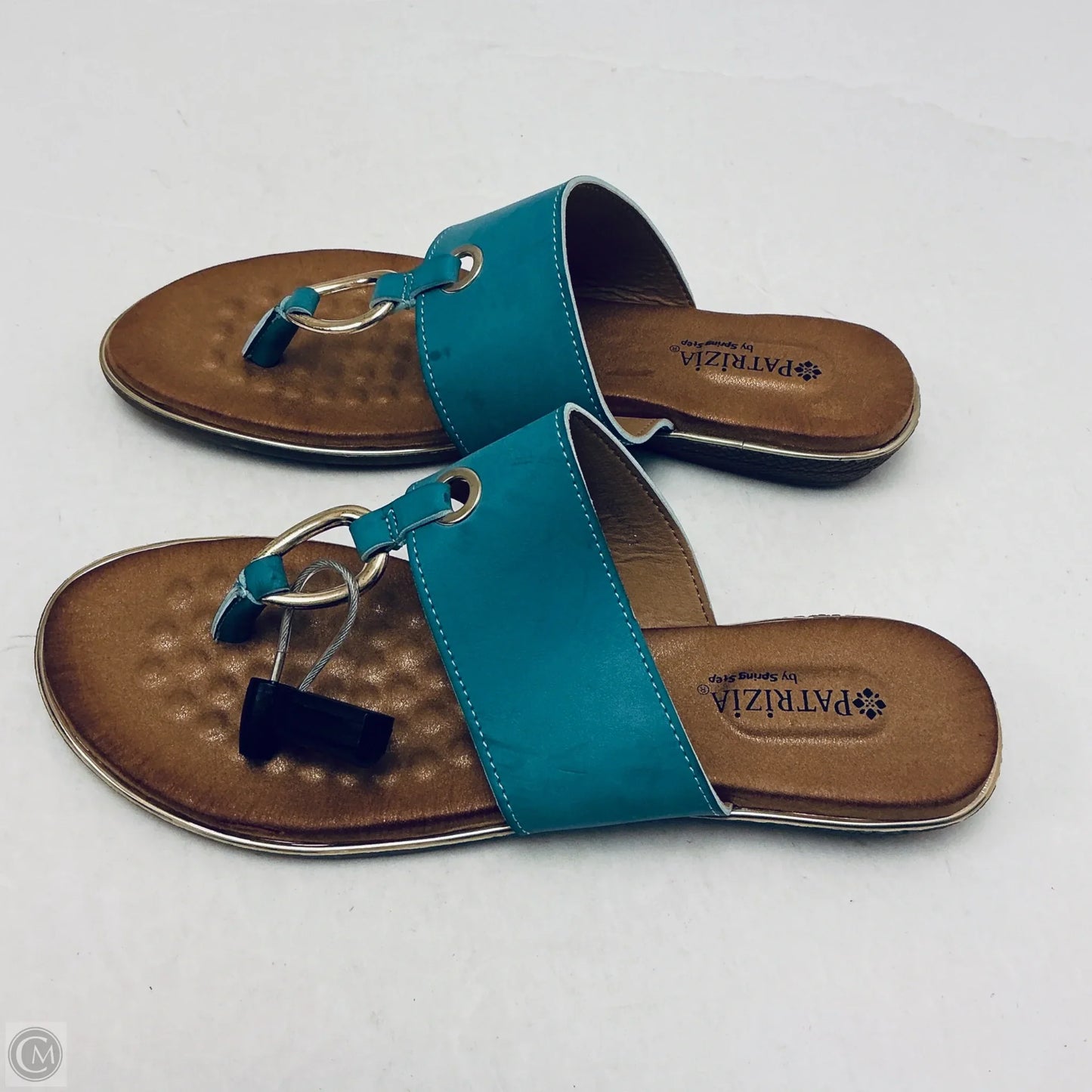 Sandals Flip Flops By Spring Step In Green, Size: 8.5