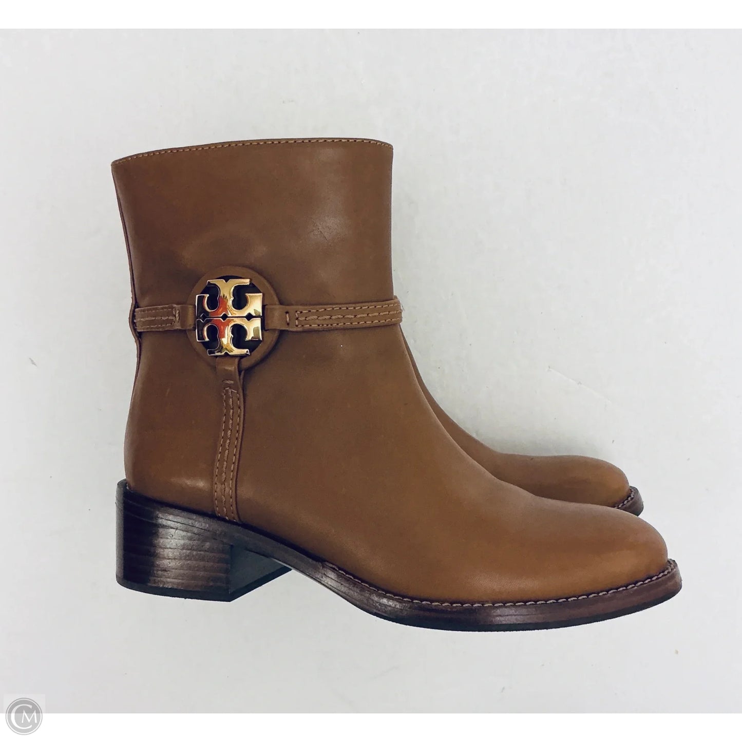 Boots Designer By Tory Burch In Brown, Size: 7