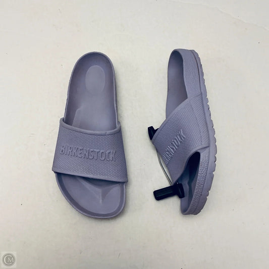 Sandals Flats By Birkenstock In Purple, Size: 7