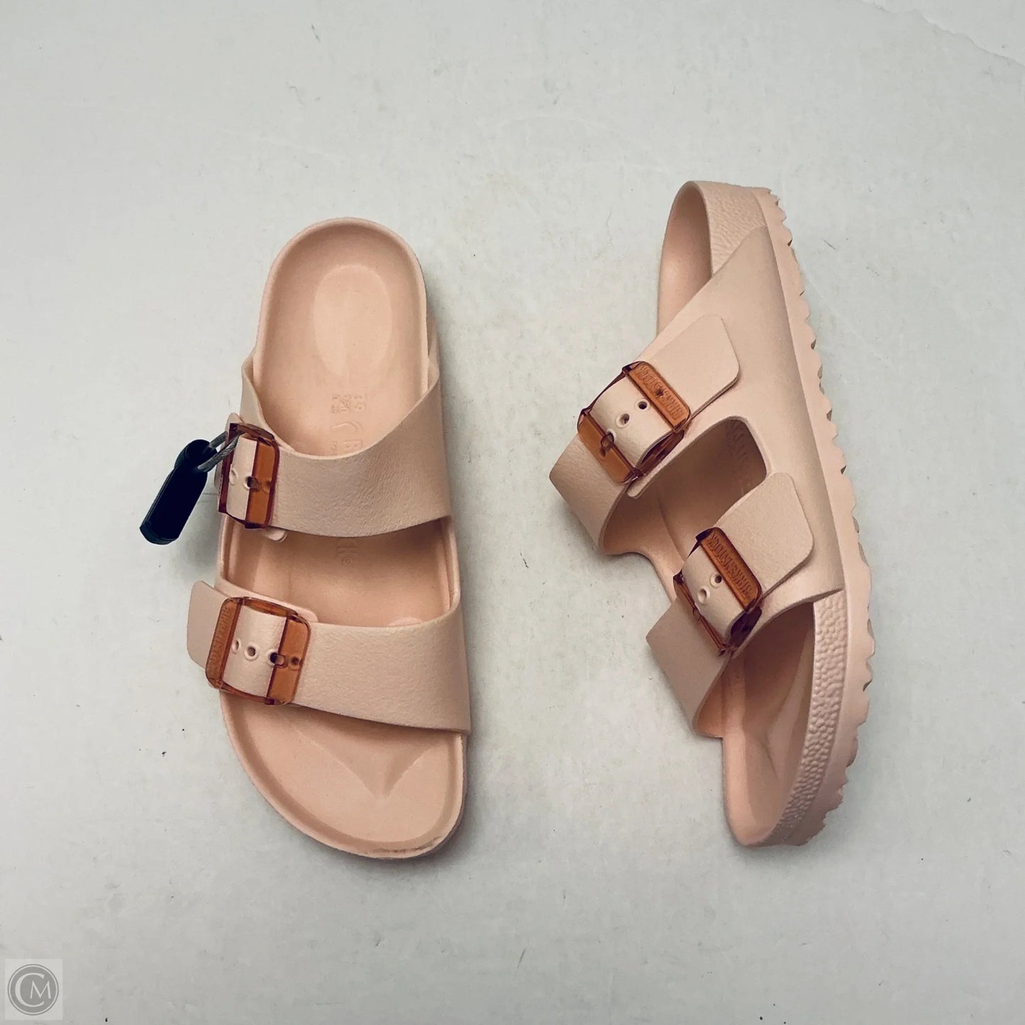 Sandals Flats By Birkenstock In Pink, Size: 9