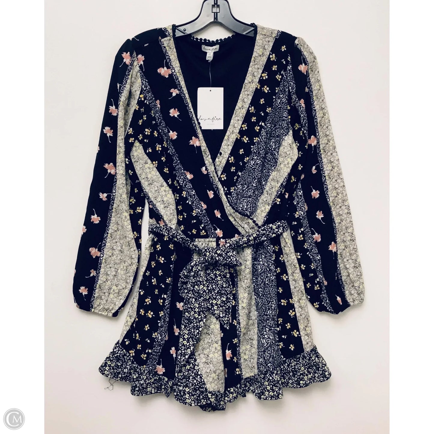 Romper By Love Fire In Black, Size: L